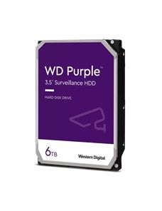 Disco duro interno Western Digital HDD para videovigilancia WD Purple 3.5", 6TB, SATA 6 Gb/s, 256GB caché, WD64PURZ