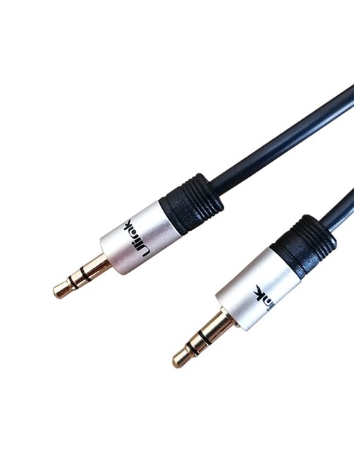 Cable de audio 3,5mm a 3,5mm M-M de 1,8 mts de alta fidelidad, conectores dorados y presentación retail / mod. UL-PROAD3535