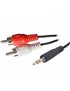 Cable de audio 3,5mm a 2 RCA de 3 mts