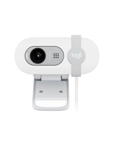 Cámara web Logitech BRIO 100 Full HD 1080p, USB-A, con equilibrio de iluminación automático, blanco 960-001615