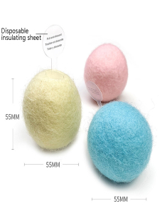 Bola vocal de animal de simulación de bola de juguete para gato divertido, especificación: material de lana (rosa + azul + am