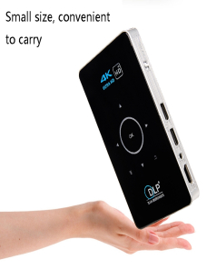 C6 1G + 8G Android System DLP inteligente DLP HD mini proyector Portátil Portátil Proyector de teléfono móvil, enchufe del 