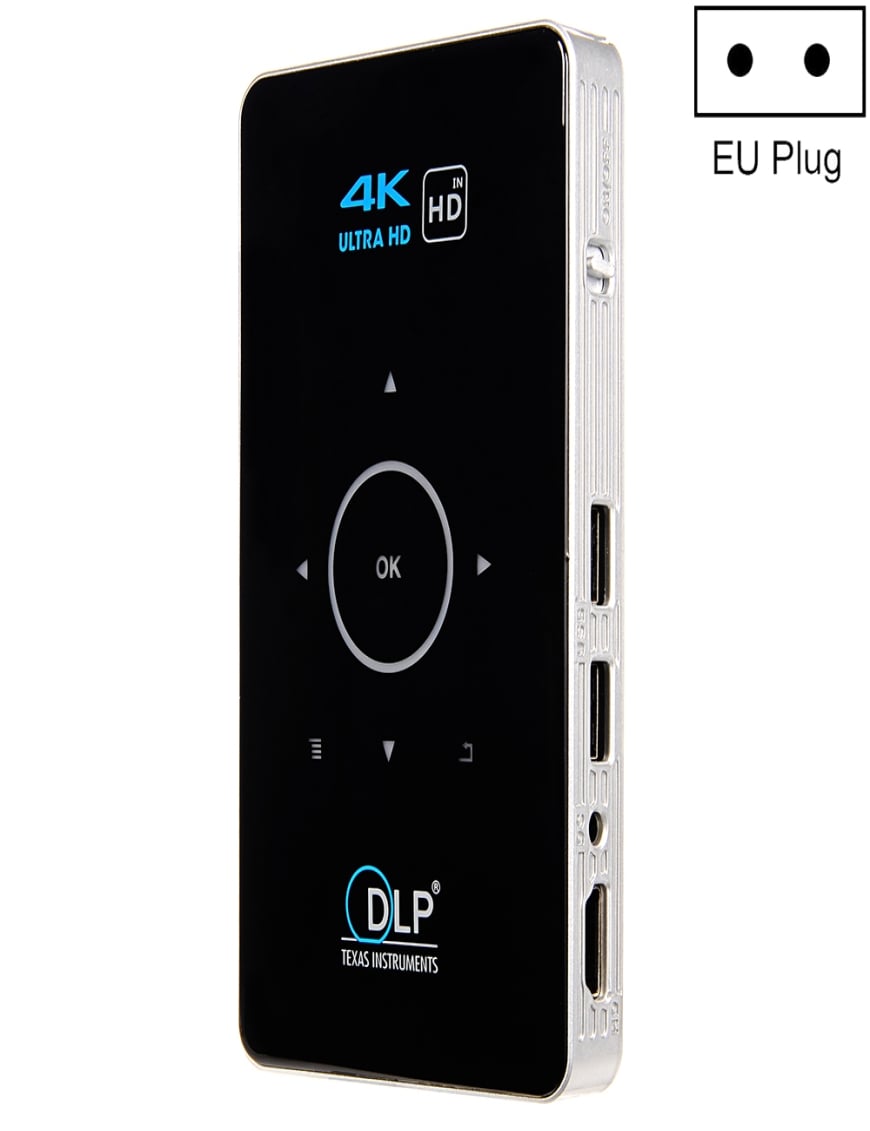 C6 1G + 8G Android System DLP inteligente DLP HD Mini Proyector Portátil  Portátil Proyector de