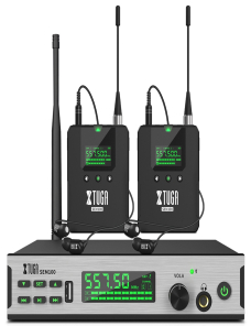XTUGA-SEM100-Professional-Wireless-In-Ear-Monitor-System-2-BodyPacks-enchufe-del-Reino-Unido-EDA005178502D