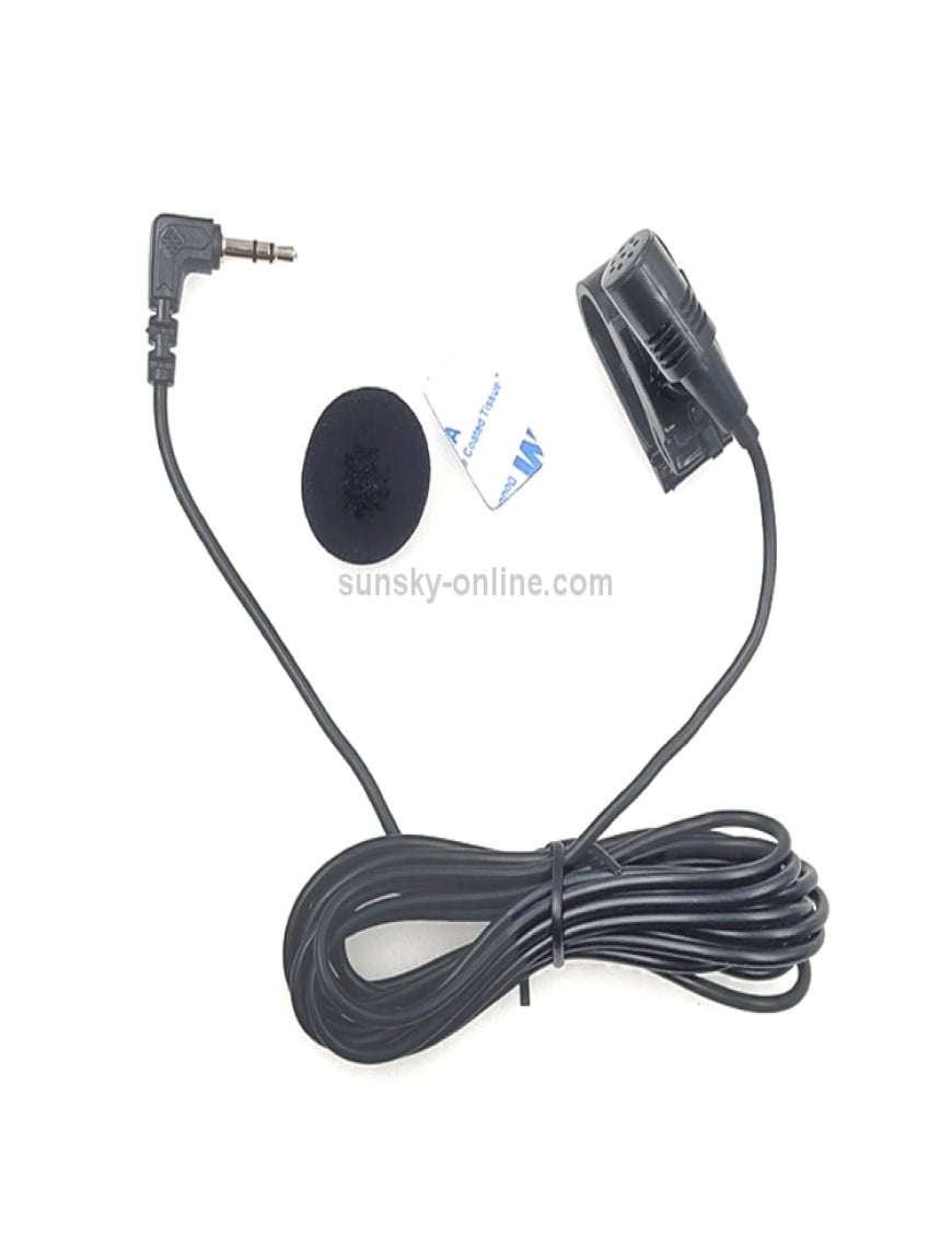 Micrófono externo de 3,5mm para coche, unidad principal de vehículo,  Bluetooth, Audio estéreo, receptor de Radio, GPS, DVD con Cable de 3m -  AliExpress