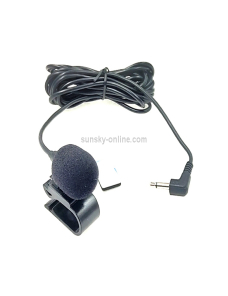 ZJ025MR Micrófono mono lavalier con clip adhesivo para coche GPS /  Bluetooth Audio DVD Micrófono externo, Longitud del cable