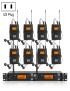 IEM1200-Transmisor-inalambrico-8-Bodypack-Stage-Singer-Sistema-de-monitor-en-la-oreja-enchufe-de-EE-UU-CA8836US