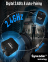 Sistema de micrófono inalámbrico grabagal de SYNCO 2.4GHZ Kit de receptor de MIC Lavalier Lavalier para teléfonos DSLR Video