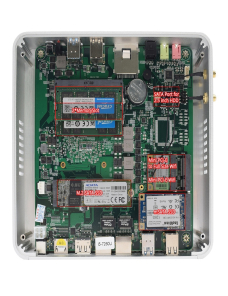 Mini PC HYSTOU P03B-I5-7360U sin ventilador, i5 7260u, 4GB RAM, 128GB ROM, blanco