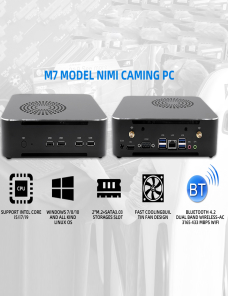 Mini PC HYSTOU M7 I9-11900, 32GB RAM, 1TB SSD, 1TB HDD, EE. UU Plug