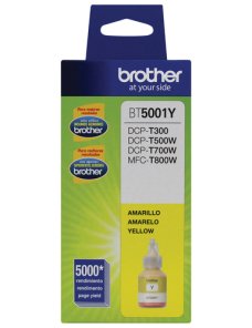 Brother BT-5001Y - Súper Alto Rendimiento - amarillo - original - recarga de tinta - para Brother DCP-T300, MFC-T800W - Imagen 1