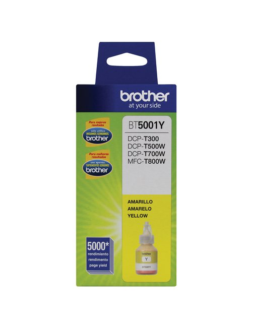 Brother BT-5001Y - Súper Alto Rendimiento - amarillo - original - recarga de tinta - para Brother DCP-T300, MFC-T800W - Imagen 1