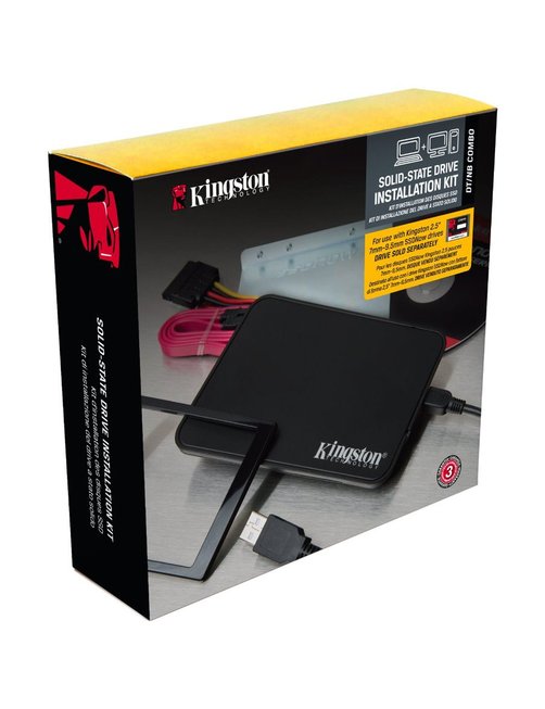 Kingston SSD Installation Kit - Caja de almacenamiento - 2.5" - SATA 3Gb/s - 300 MBps - USB 2.0 - Imagen 1