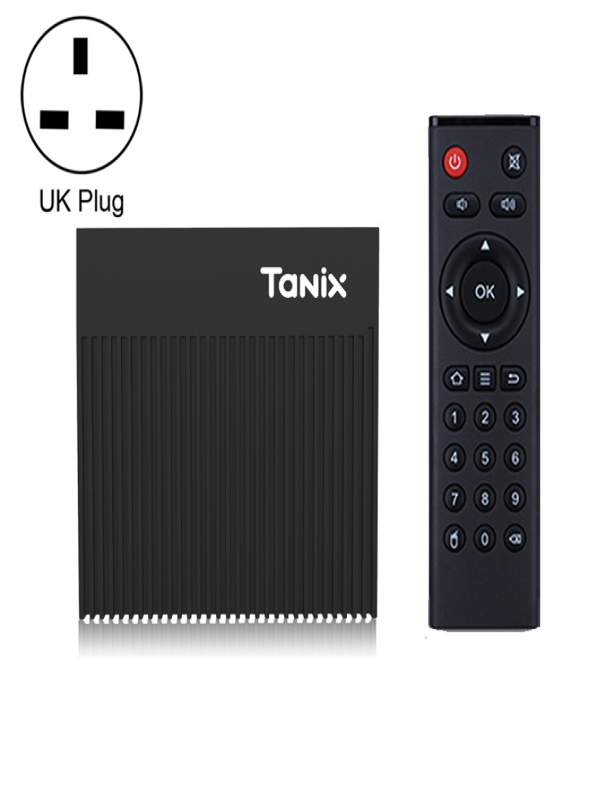 Tanix X4 Android 11 Smart TV Box, Amlogic S905X4 Quad Core, 4 GB + 32 GB,  Wi-Fi dual, BT (enchufe de Reino Unido)
