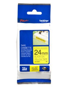 TZE-S651 24mm black on yellow industria - Imagen 1