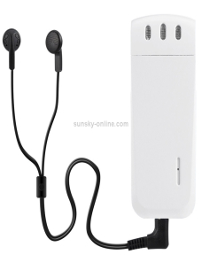 WR-16 Mini Grabadora de voz digital profesional de 8 GB con clip para cinturón, compatible con formato de grabación WAV (blan