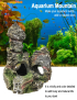Ornamento decorativo del acuario de la resina de la simulación del paisaje del tanque de peces de piedra, estilo: Cave Mountai