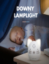Monitor de bebé de audio inalámbrico compatible con monitoreo de voz + intercomunicador + luz nocturna sin batería, tipo de 