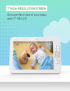 SM70 7 pulgadas 720 x 1080P Monitor inalámbrico para bebés Monitor de temperatura de la cámara Audio de 2 vías Enchufe del 