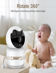 YT51 1920x1080 Cámara inalámbrica para bebés Inicio, Visión nocturna infrarroja de soporte / detección de llanto de bebé,