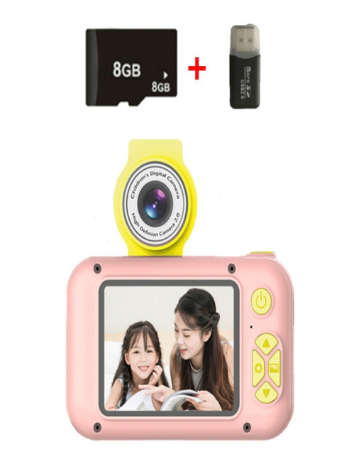 Camara-infantil-reversible-con-lente-mini-HD-X101-color-rosa-8G-lector-de-tarjetas-TBD0603096304