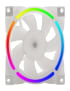 MF8025 Suspensión magnética FDB Cojinete de presión dinámica Ventilador de chasis PWM de 4 pines, Estilo: ARGB (Blanco)