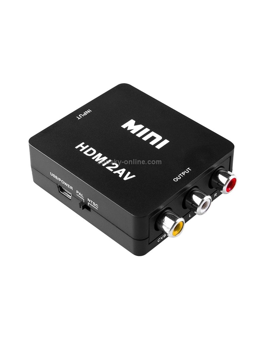 VK-126 Adaptador convertidor de video Mini HD HDMI a AV / CVBS