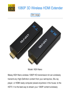 Measy W2H Nano 1080P HDMI 1.4 3D Inalámbrico HDMI Audio Video Transmisor Receptor Extensor, Distancia de transmisión: 30 m, E