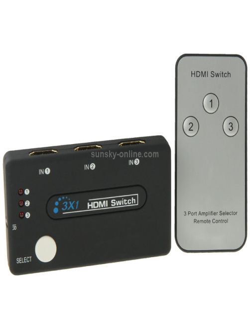 Mini-selector-3x1-HD-1080P-HDMI-V13-con-control-remoto-para-HDTV-STB-DVD-Proyector-DVR-S-PC-5624