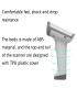Deli 14950 Escáner bidimensional unidimensional Pistola de escaneo de catering para supermercados, modelo: Inalámbrico (blanc
