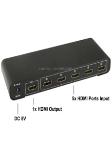 Conmutador-HDMI-Full-HD-1080P-de-5-puertos-con-control-remoto-e-indicador-LED-negro-S-HDMI-501