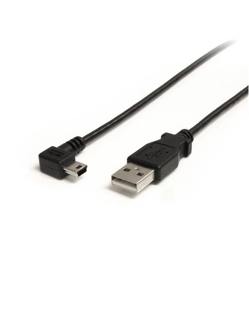 Cable de 0 9m USB A a Mini B Acodado - Imagen 1