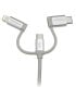 Cable 1m USB a USBC Micro Lightning - Imagen 3