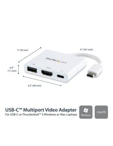 Replicador de Puertos USBC a HDMI Blanco - Imagen 2