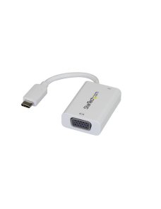 Adaptador USB-C a VGA con PD Blanco - Imagen 1