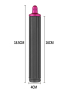 Para secador de pelo Dyson Airwrap HS01 / HS05 / HD08 18,6x4 cm boquilla de barriles de rizado largo mejorada con adaptador lar