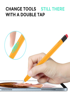 Para Apple Pencil 1 AhaStyle PT180-2 Estuche protector de silicona Estuche para bolígrafo capacitivo antideslizante y anticaí