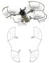 Para-DJI-Mini-3-Sunnylife-Drone-Helice-Protector-Anillo-anticolision-Gris-DOP0578H