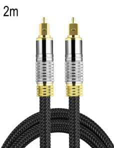CO-TOS101 Cable de audio de fibra óptica de 2 m Amplificador de potencia de altavoz Cable de señal cuadrado a cuadrado de aud
