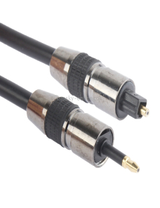 Cable de audio óptico digital TOSLink macho a macho de 3,5 mm, longitud: 1,5 m, diámetro exterior: 5,0 mm (chapado en oro) (n