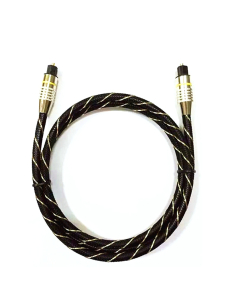 Cable de fibra óptica de audio digital de alta definición con interfaz SPDIF EMK HB/A6.0, longitud: 2 m (neto blanco y negro)