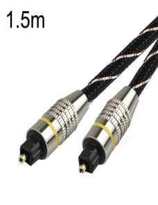 Cable de fibra óptica de audio digital de alta definición con interfaz SPDIF EMK HB/A6.0, longitud: 1,5 m (neto blanco y negr