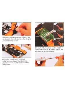 JAKEMY JM-Z13 4 en 1 Kit herramientas de reparación de celulares, smartphone, notebook o tablet.