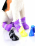 Botas De Lluvia De Silicona Para Mascota, Impermeables Y Antideslizantes, Resistentes Al Frío, Tamaño: S 4.3x3.3cm, Color: Negro