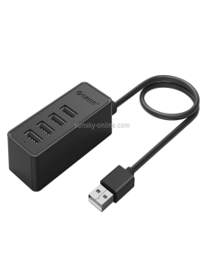 ORICO-W5P-U2-30-USB-20-HUB-de-escritorio-con-fuente-de-alimentacion-de-cable-micro-USB-de-30-cm-negro-PC1122B