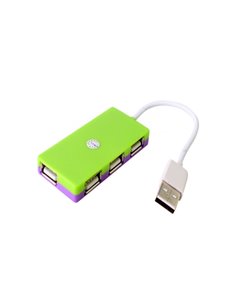 HUB-USB-20-de-4-puertos-Plug-and-Play-verde-S-UH-0213G