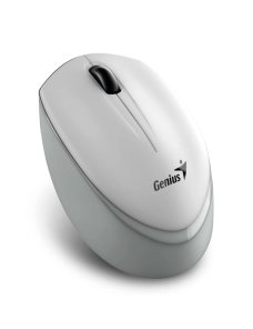 Mouse inalambrico nx-7009 white-grey ergonomico