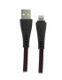 Cable USB Plano con Malla Philco para Iphone 6/7/8/X