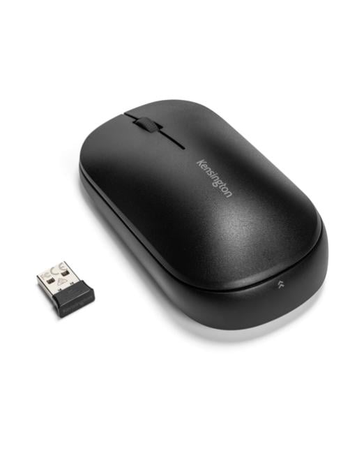 Kensington SureTrack Dual Wireless Mouse - Ratón - óptico - 4 botones - inalámbrico - 2.4 GHz, Bluetooth 3.0, Bluetooth 5.0 LE -