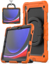 Para-Samsung-Galaxy-S9-D-Tipo-Funda-para-tableta-hibrida-de-silicona-para-PC-con-asa-naranja-EDA005454901A